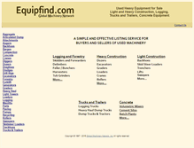 Tablet Screenshot of equipfind.com